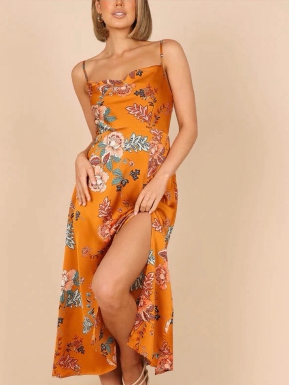 Petal and Pup Doriah Tan Dress